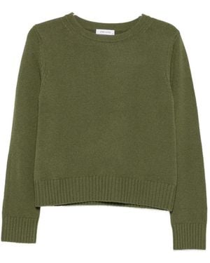 Philo-Sofie Cashmere Ribbed-Trim Cashmere Sweater - Green