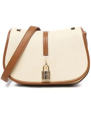 V73 Bolso satchel con logo grabado - Neutro