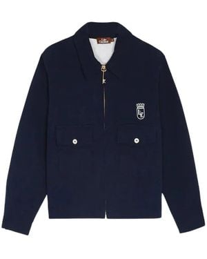 Late Checkout Chest-Pocket Work Jacket - Blue