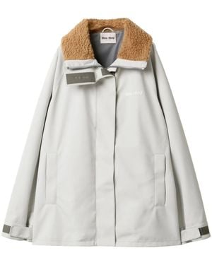 Miu Miu Cordura Coat - Gray