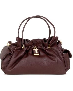 Ermanno Scervino Life Logo-Plaque Tote Bag - Brown