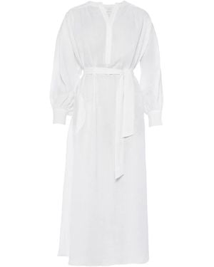 Eres Aimée Linen Maxi Dress - White