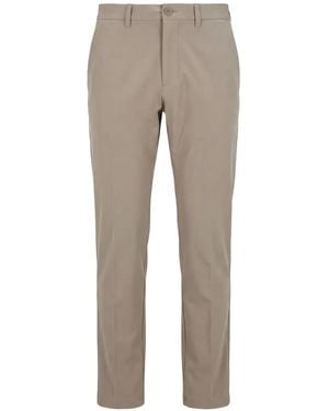 BOSS Logo-Print Tailored Pants - Gray