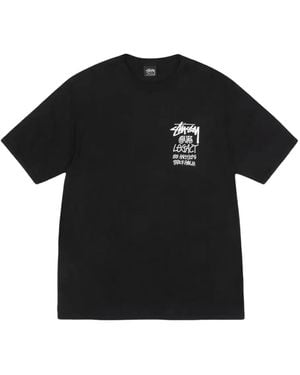 Stussy X Our Legacy 8 Ball Ying Yang Pigment-Dyed T-Shirt - Black