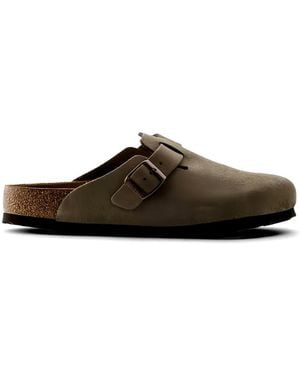 Birkenstock Boston Buckle-Fastening Sandals - Brown