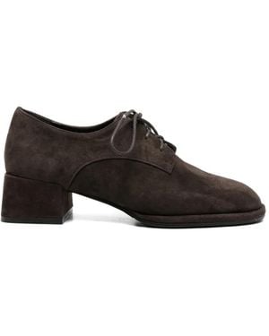 ADRIANNA FERETTI Suede Derby Shoes - Black