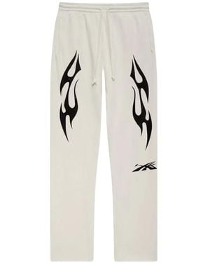 HELLSTAR Gra+Hic-Print Track Trousers - White