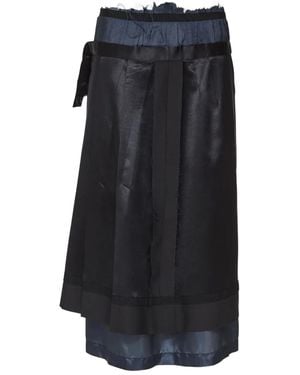 Maison Margiela レイヤード スカート - ブラック
