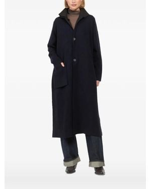 Oyuna Olamu Reversible Pocket Long Coat - Blue