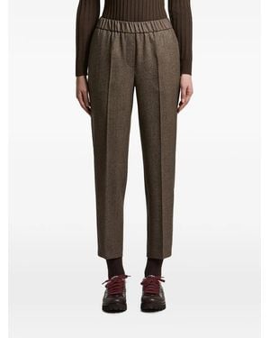 Peserico Pantalon Plissé À Taille Élastiquée - Multicolour