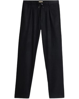 Woolrich Bundfaltenhose Mit Kordelzug - Blau