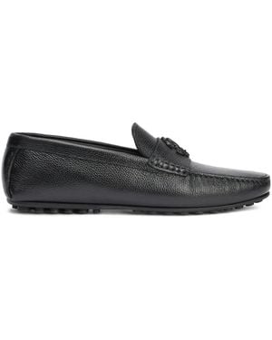 Roberto Cavalli Logo-Embossed Loafers - Grey