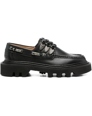 Toga Virilis Leather Loafers - Black