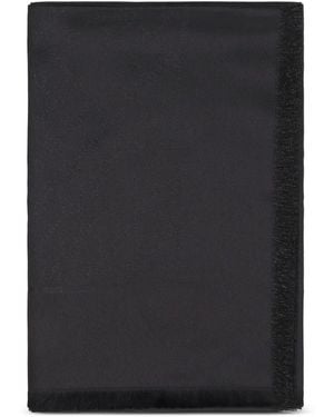 Gucci Chal Con Motivo Gg Y Flecos - Negro