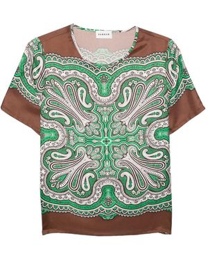 P.A.R.O.S.H. Paisley Print Blouse - Green
