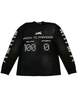 HELLSTAR Logo-Print Long-Sleeve T-Shirt - Black