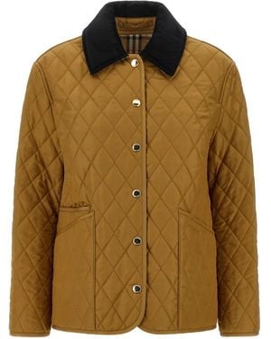 Burberry Bomber Jacket Quilted - Yellow