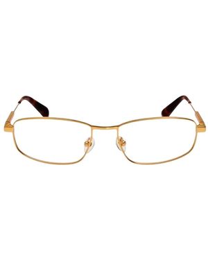 Jacquemus Brille Mit Eckigem Gestell - Natur