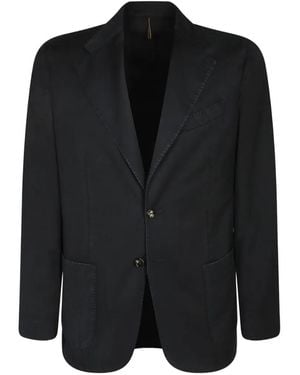 Dell'Oglio Single-Breasted Blazer - Black