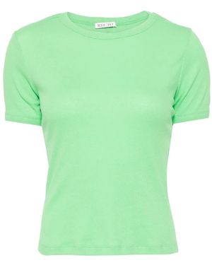 RECTO. Sheer Jersey T-Shirt - Green