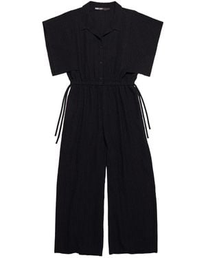 Bimba Y Lola Drawstring-Waist Jumpsuit - Black