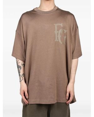 Fear Of God 43 Graphic-Print T-Shirt - Brown