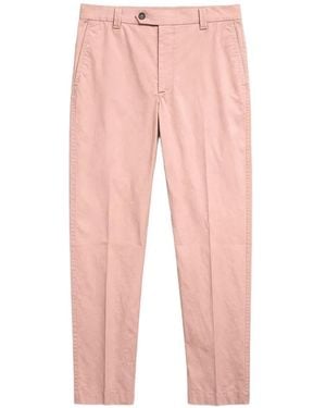 LES HÉRITIERS Straight-Leg Tailored Trousers - Pink