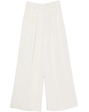 Marc O' Polo Pleated Wide-Leg Trousers - White