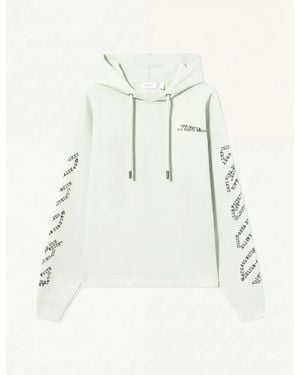 Off-White c/o Virgil Abloh Type Arrow Diagonal Printed Hoodie - Natural