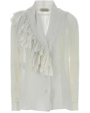 Alberta Ferretti Ruffled Blouse - グレー