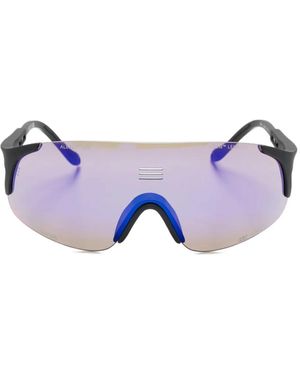 Alba Optics Jumbo Shield-Frame Sunglasses - Blue