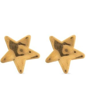 Jil Sander Pendientes Con Diseño De Estrella - Metálico
