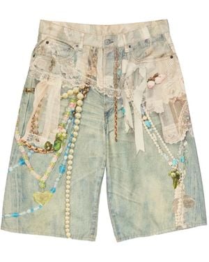 Acne Studios Lace-embellishment Shorts - ホワイト