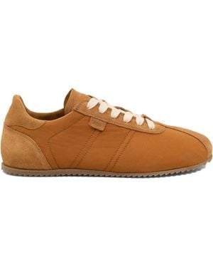 Ami Paris Soft Suede Panel Sneakers - Brown