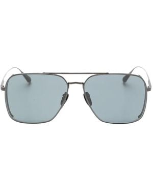 Linda Farrow Asher Square-Frame Sunglasses - Grey