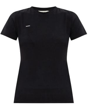 PANGAIA Logo-Print T-Shirt - Black