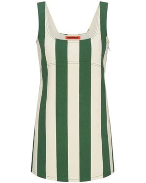 Simon Miller Sahara Striped Denim Dress - Green