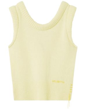 Axel Arigato Marla Ribbed Sleeveless Vest - Yellow