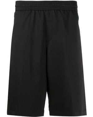 Neil Barrett Elasticated-Waist Track Shorts - Black