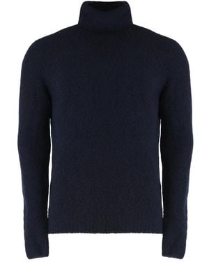 Moorer Maglione Gordon-Clo A Collo Alto - Blu