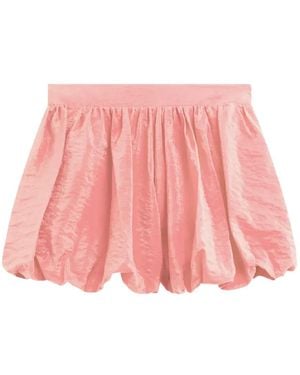 Frankie Shop Gathered Bubble-Hem Shorts - Pink