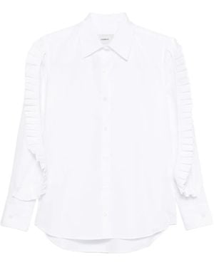 Coperni Pleated-Sleeve Shirt - White
