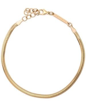 Zoe Chicco チェーン ブレスレット 14kイエローゴールド - ホワイト