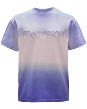 JW Anderson Tie-Dye Organic Cotton T-Shirt - Purple