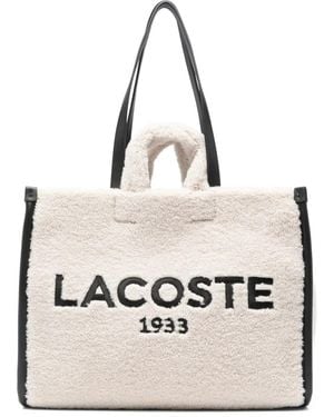 Lacoste Fluffy Tote Bag - Natural