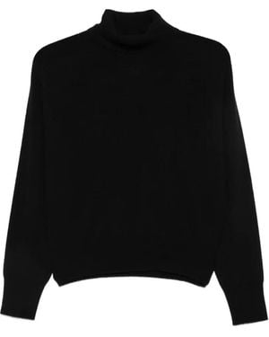 Vanisé Roll-Neck Cashmere Sweater - Black