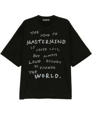 MASTERMIND WORLD T-Shirt À Slogan Imprimé - Black
