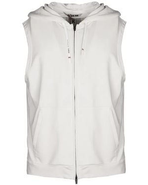 KIRED Hooded Sleeveless Gilet - White