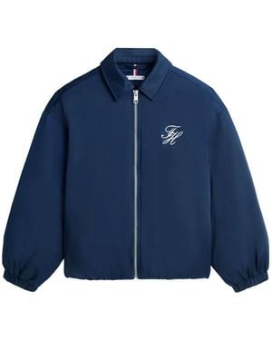 Tommy Hilfiger Logo Zip Jacket - Blue