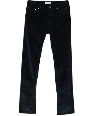Jacob Cohen Corduroy Straight-Leg Trousers - Blue